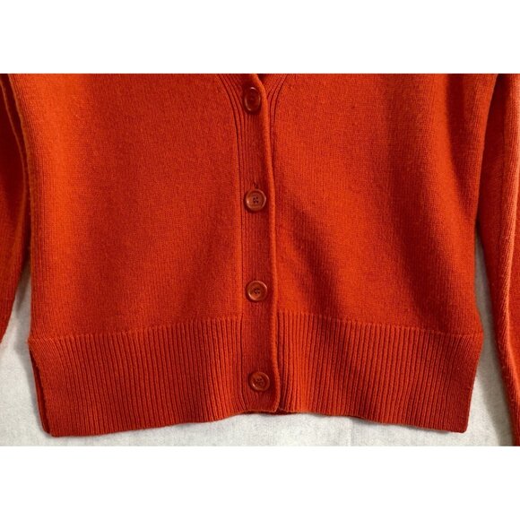 SIES MARJAN Men Cashmere Wool Sweater Button Front Long Sleeve Sz XS Orange 46-9 - Picture 4 of 11
